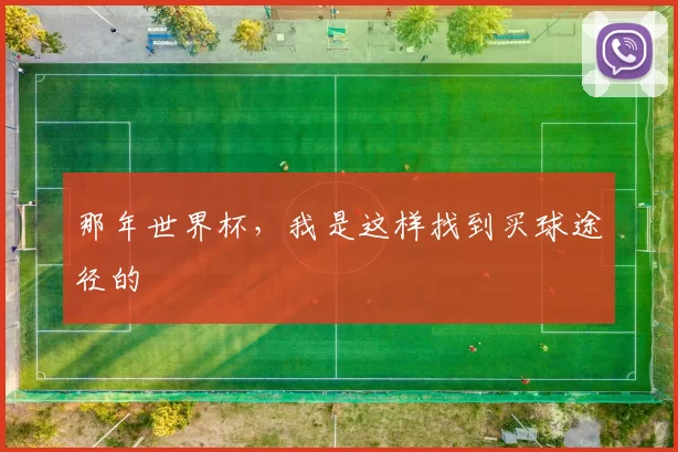 那年世界杯，我是这样找到买球途径的