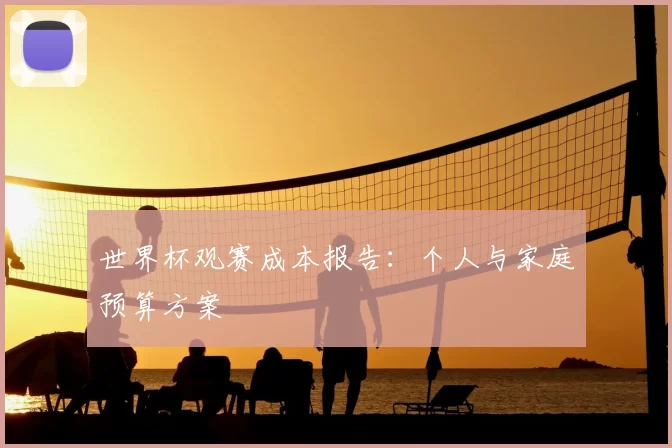 世界杯观赛成本报告:个人与家庭预算方案